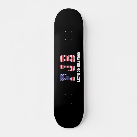 Laten we naar Brandon Skateboard gaan, 7¾" Deck (Voorkant)