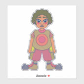 Laten we naar buiten gaan sticker (Vel)