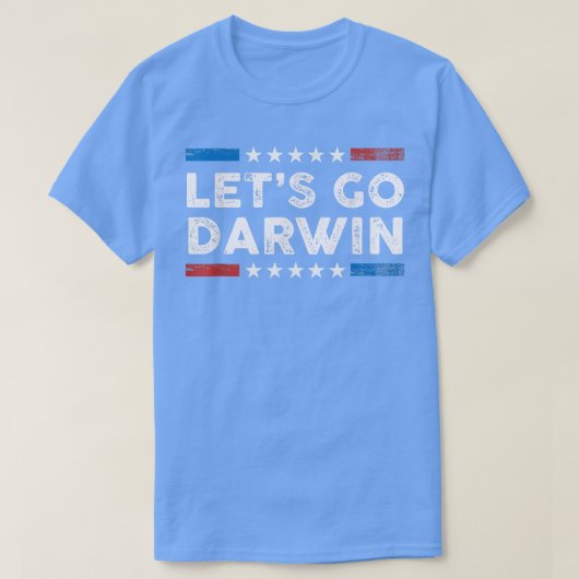 Laten we naar Darwin US Flag  T-Shirt gaan (Design voorkant)