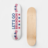Laten we naar de Amerikaanse vlag gaan, Red Blue U Persoonlijk Skateboard (Voorkant)