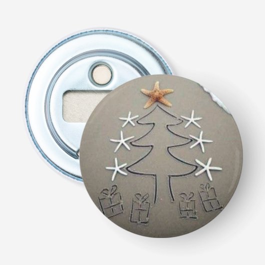 **LATEN WE NAAR DE BEDAG GAAN** BUTTON FLESOPENER (Voorkant)