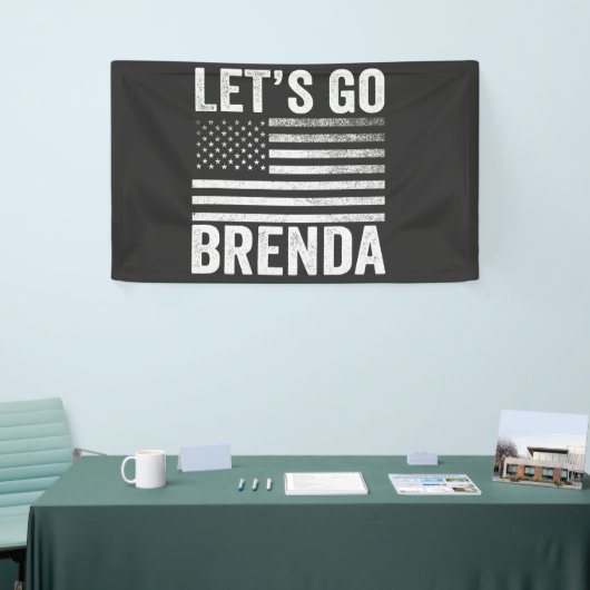Laten we naar de Brenda American Flag verkiezing g Spandoek (Beurs)