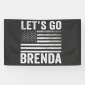 Laten we naar de Brenda American Flag verkiezing g Spandoek (Horizontaal)
