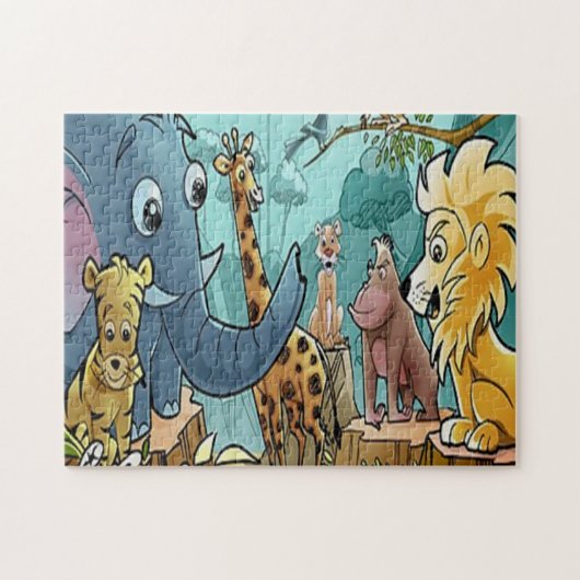Laten we naar de dierentuin gaan - puzzel (Horizontaal)