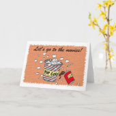 Laten we naar de film gaan! kaart (Gele Bloem)