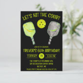 Laten we naar de rechtbank gaan! Pickleball verjaa Kaart (Staand voorkant)