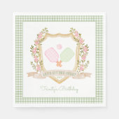 Laten we naar de rechtbank gaan | Preppy augurk ba Servet (Voorkant)