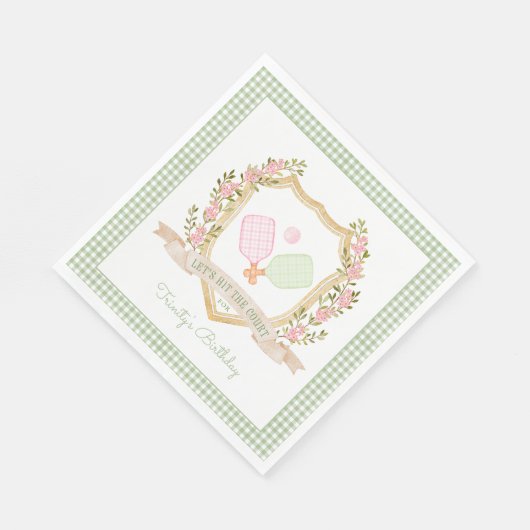 Laten we naar de rechtbank gaan | Preppy augurk ba Servet (Hoek)