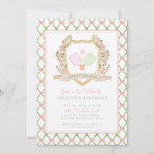 Laten we naar de rechtbank gaan | Preppy Pink Pick Kaart (Voorkant)