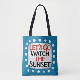 Laten we naar de Sunset Canvas tas gaan kijken