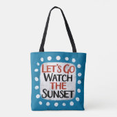 Laten we naar de Sunset Canvas tas gaan kijken (Achterkant)