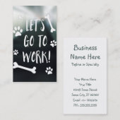 laten we naar de werkhond gaan visitekaartje (Voorkant / Achterkant)