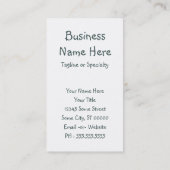 laten we naar de werkhond gaan visitekaartje (Achterkant)