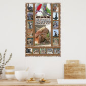 Laten we naar de Zoo gaan. Poster (Keuken)