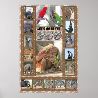 Laten we naar de Zoo gaan. Poster