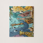 Laten we naar de zoo-puzzel gaan met een cadeaudoo legpuzzel (Verticaal)