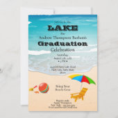 Laten we naar het Afstuderen van het strand van he Kaart (Voorkant)