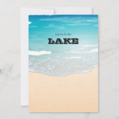 Laten we naar het Afstuderen van het strand van he Kaart (Achterkant)