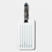 Laten we naar het Bagagelabel reizen (Achterkant verticaal)