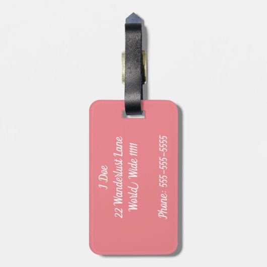 Laten we naar het Bagagelabel van de wereld gaan (Achterkant verticaal)