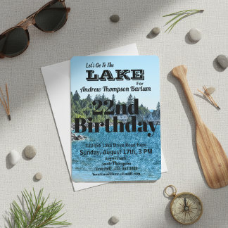  Laten we naar het Birthday-meer gaan Kaart