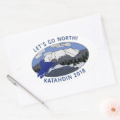 LATEN WE NAAR HET NOORDEN GAAN STICKER (Envelop)