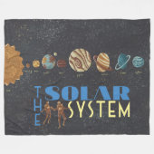 Laten we naar het Poster van het Zonnestelsel van  Fleece Deken (Voorkant (Horizontaal))