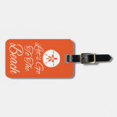 Laten we naar het strand gaan bagagelabel (Voorkant horizontaal)
