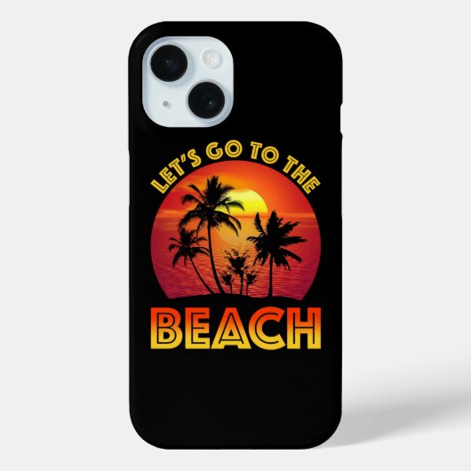 Laten we naar het strand gaan Case-Mate iPhone case (Achterkant)