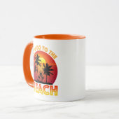 Laten we naar het strand gaan mok (Voorkant links)