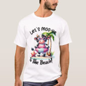 Laten we naar het strand gaan - Strand T-shirt (Voorkant)