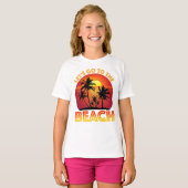 Laten we naar het strand gaan t-shirt (Voorkant volledig)