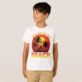Laten we naar het strand gaan t-shirt (Voorkant volledig)