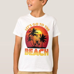 Laten we naar het strand gaan t-shirt