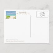LATEN WE NAAR HET STRAND GAAN / TURKS & CAICOS DRE BRIEFKAART (Achterkant)