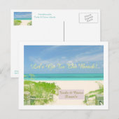 LATEN WE NAAR HET STRAND GAAN / TURKS & CAICOS DRE BRIEFKAART (Voorkant / Achterkant)