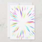 Laten we naar het verjaardagsfeestje springen kaart (Achterkant)