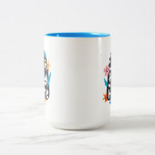 Laten we naar huis blijven tweekleurige koffiemok (Center)