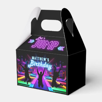 Laten we naar Neon Trampoline Park gaan voor een v Bedankdoosjes