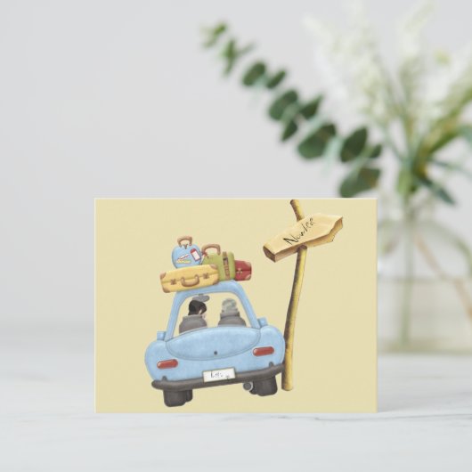 Laten we naar Nowhere gaan Briefkaart (Staand voorkant)