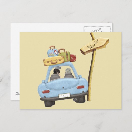 Laten we naar Nowhere gaan Briefkaart (Voorkant / Achterkant)