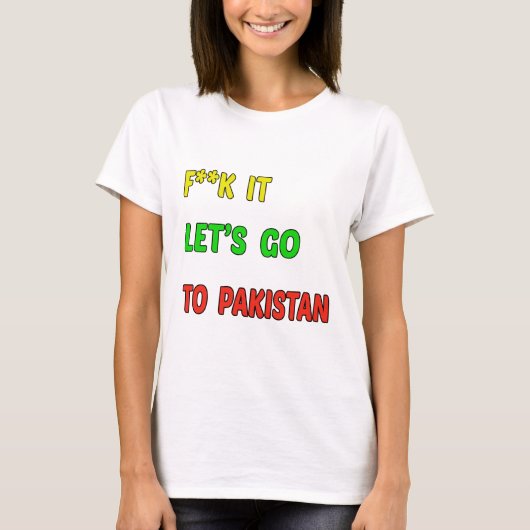 Laten we naar Pakistan gaan. T-shirt (Voorkant)