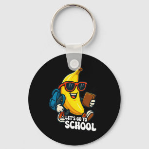 Laten we naar school gaan Funny Bananas Terug naar Sleutelhanger