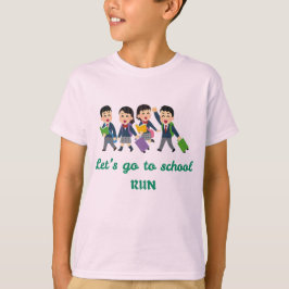 Laten we naar school gaan, rennen! | Grappig terug T-shirt