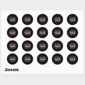 Laten we naar Taco gaan Ronde Sticker (Vel)