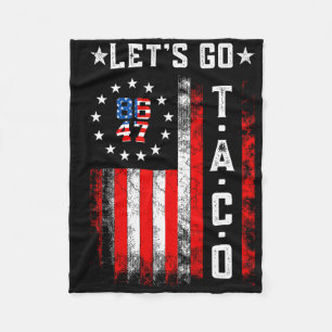 Laten we naar Taco-shirt gaan Funny Let's Go Taco Fleece Deken