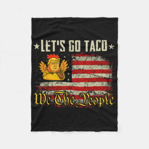 Laten we naar Taco Shirt gaan Funny Let's Go Taco Fleece Deken