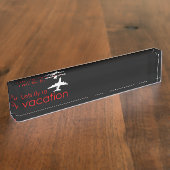 Laten we naar vakantie vliegen naambordje (Zijkant)