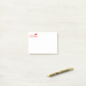 Laten we naar vakantie vliegen post-it® notes (Op bureau)