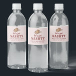 Laten we Nashty Nashville Bachelorette Party halen Waterfles Etiket<br><div class="desc">Laten we Nashty Nashville Bachelorette Weekend Tumbler halen</div>